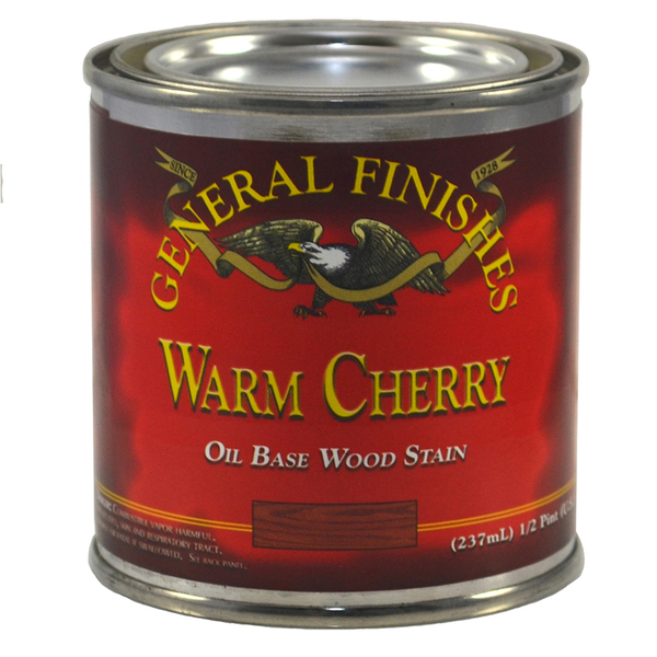 General Finishes 1/2 Pt Warm Cherry Wood Stain Oil-Based Penetrating Stain CHHP